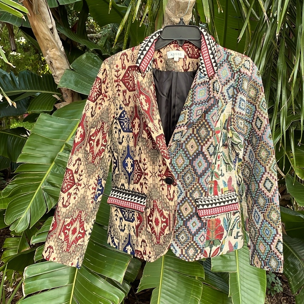 patchwork, Jacquard jacket